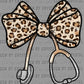 Bow Stethoscope Leopard Nurse Ready to Press Transfer DTF Transfer Sublimation Transfer
