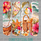 Summer Beach Ready to Press Transfer DTF Transfer Sublimation Transfer