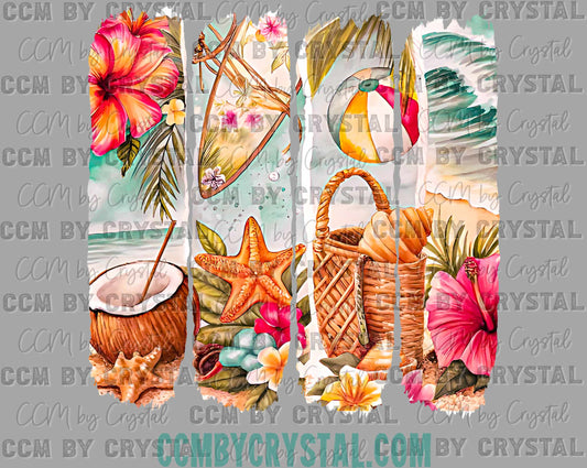 Summer Beach Ready to Press Transfer DTF Transfer Sublimation Transfer