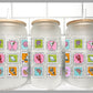 Stamps Summertime Transfer 16oz Libby Glass Can Wrap Ready to Apply