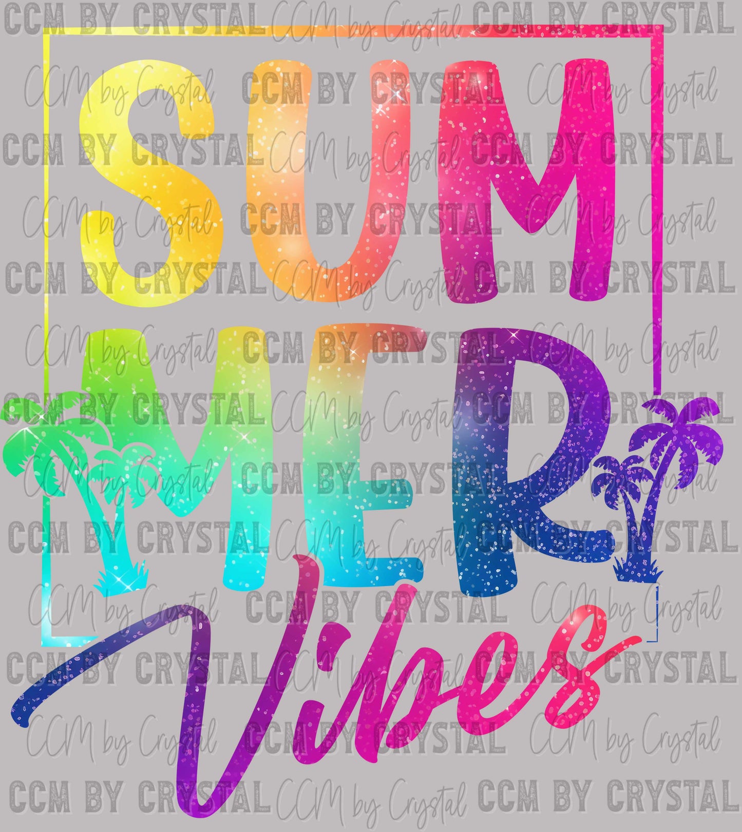 Summer Vibes Ready to Press Transfer DTF Transfer Sublimation Transfer