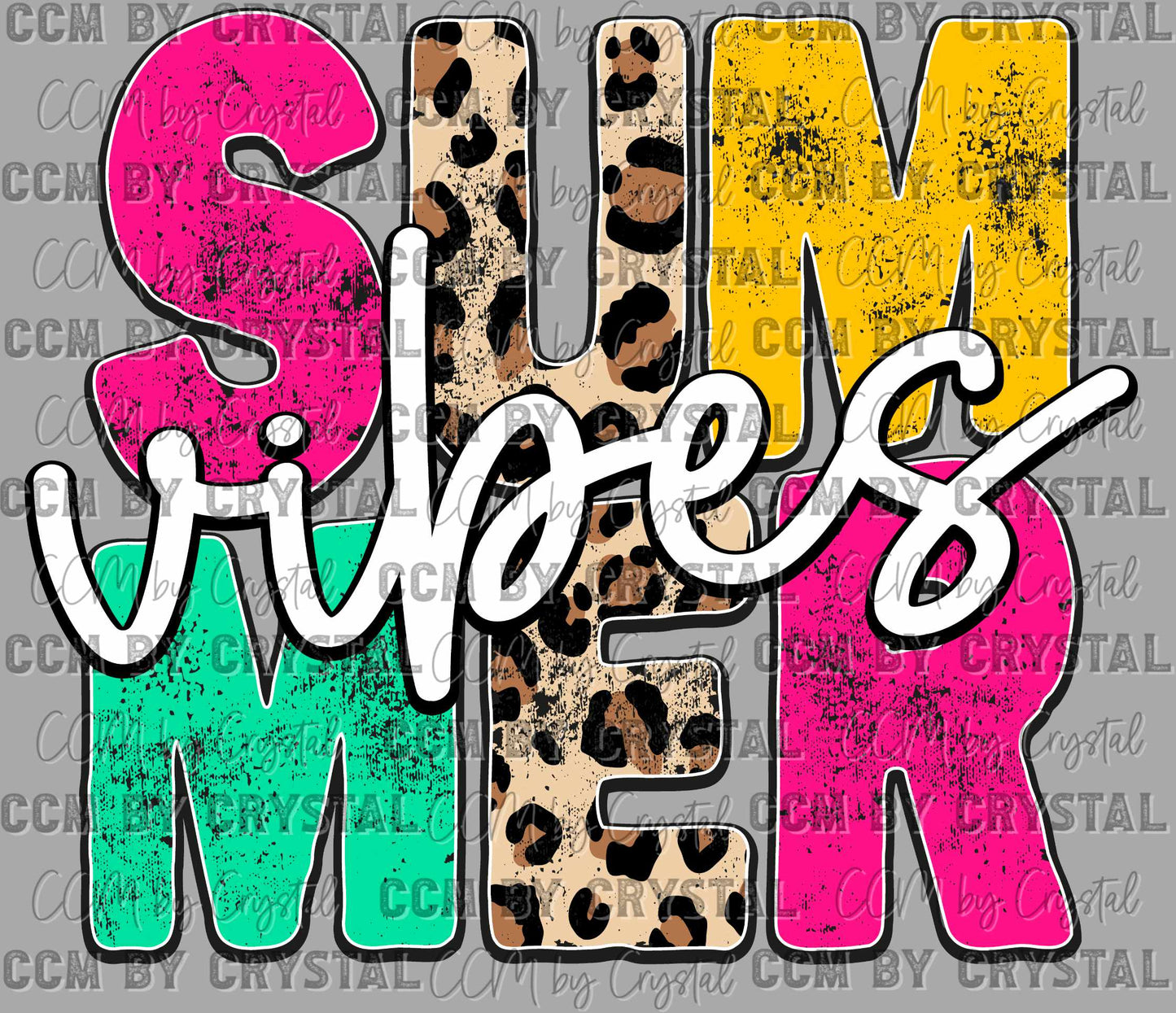 Summer Vibes Ready to Press Transfer DTF Transfer Sublimation Transfer