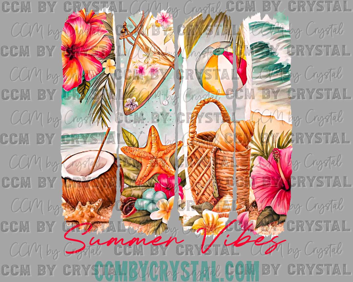 Summer Vibes Ready to Press Transfer DTF Transfer Sublimation Transfer