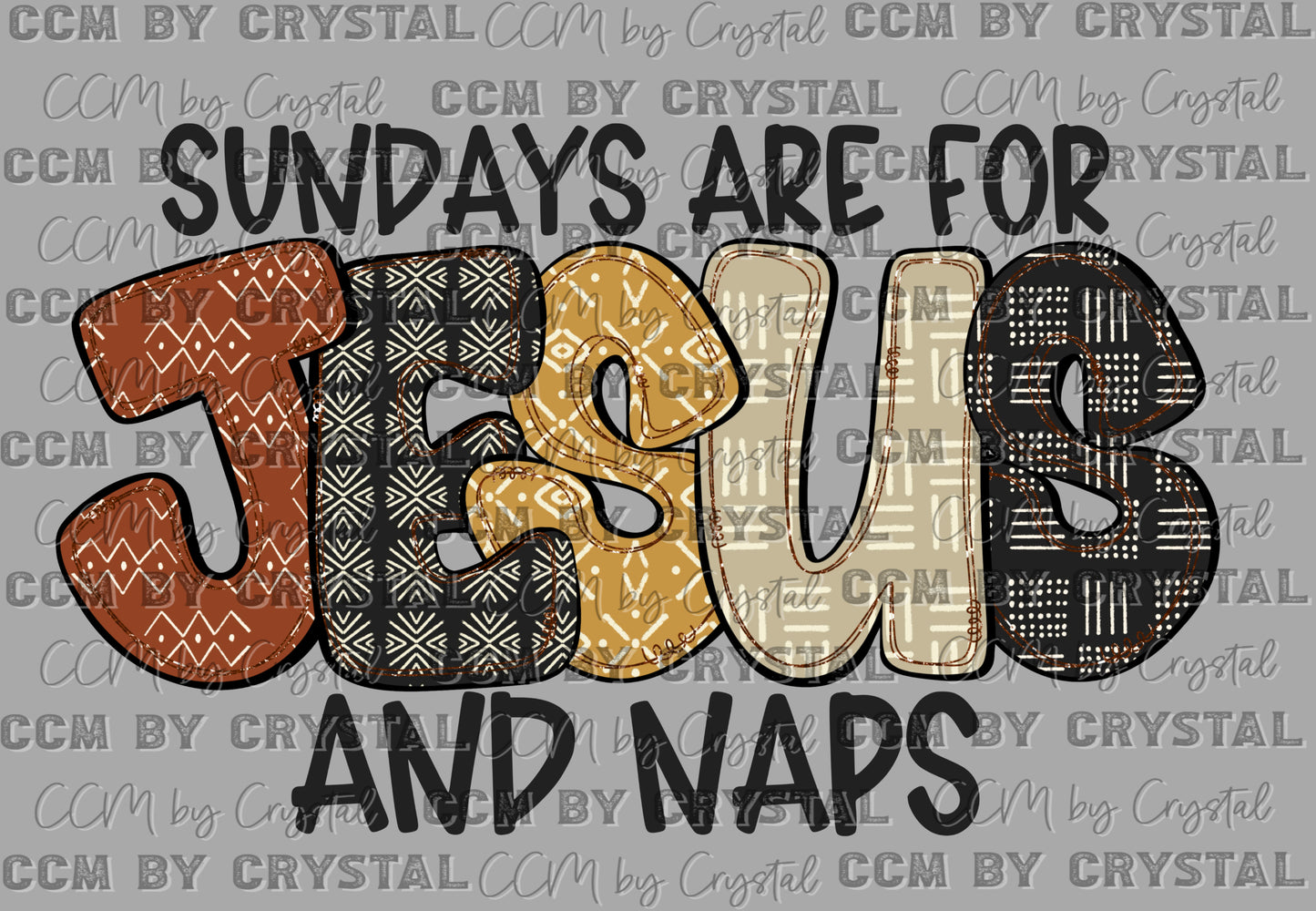 Sundays are for Jesus and Naps Christian Ready to Press Transfer DTF Transfer Sublimation Transfer