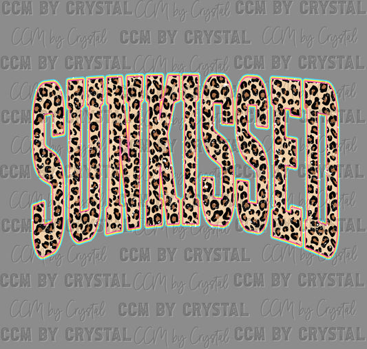 Sunkissed Leopard Summer DTF Transfer Sublimation Transfer