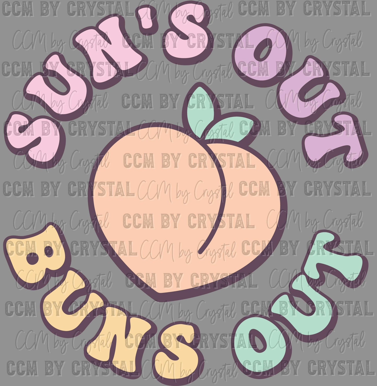 Pocket to Summertime Sun's Out Buns Out Ready to Press Transfer DTF Transfer Sublimation Transfe