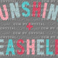 Sunshine and Seashells Ready to Press Transfer DTF Transfer Sublimation Transfer