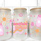 Sunshine and Seltzers Summer UV Transfer 16oz Libby Glass Can Wrap Ready to Apply