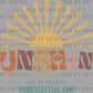 Sunshine Summer Ready to Press Transfer DTF Transfer Sublimation Transfer