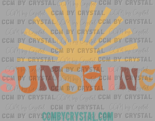 Sunshine Summer Ready to Press Transfer DTF Transfer Sublimation Transfer