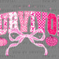 Survivor White Lace Breast Cancer Awareness Ready to Press Transfer DTF Transfer