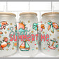 Sweet Summertime UV Transfer 16oz Libby Glass Can Wrap Ready to Apply
