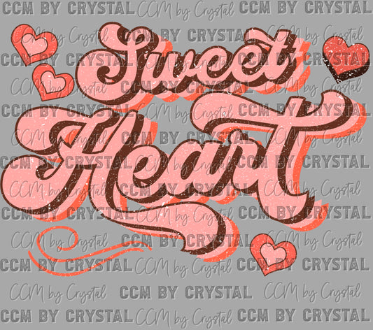 Valentines Day Sweet Heart Ready to Press Transfer DTF Transfer Sublimation Transfer