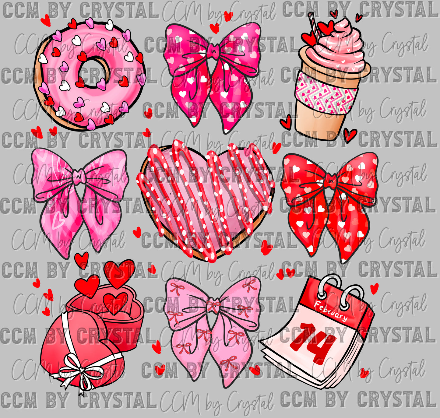 Valentines Day Sweets Ready to Press Transfer DTF Transfer Sublimation Transfer