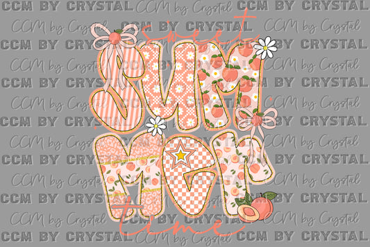 Sweet Summertime Peaches Ready to Press Transfer DTF Transfer Sublimation Transfer