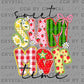 Sweet Summertime Watermelon Ready to Press Transfer DTF Transfer Sublimation Transfer