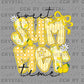 Sweet Summertime Lemons Ready to Press Transfer DTF Transfer Sublimation Transfer