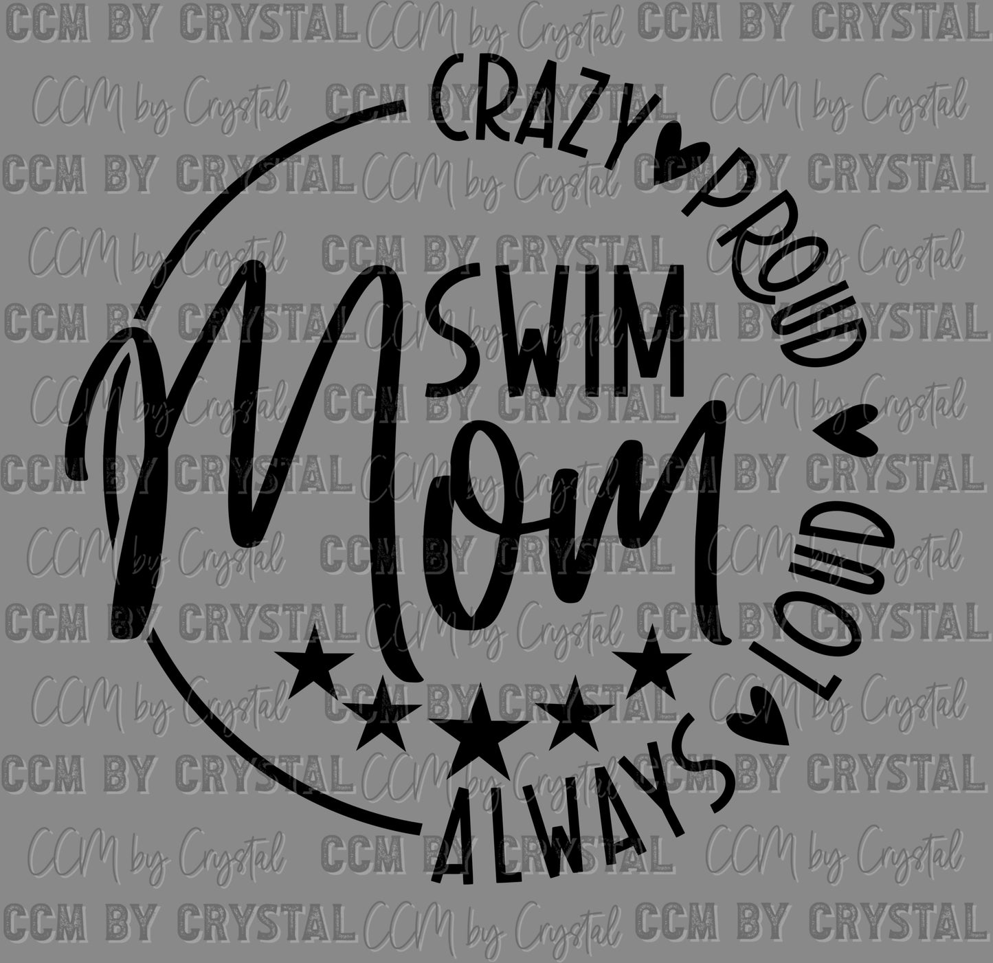 Swim Mom Purple Ready to Press DTF Transfers Sublimation Transfers