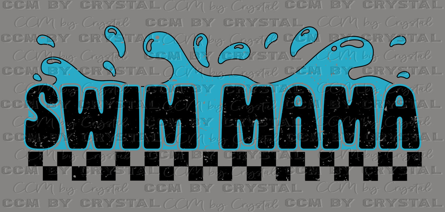 Swim Mama Purple Ready to Press DTF Transfers Sublimation Transfers