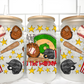 Take Me Out to the Ballgame Baseball UV Transfer 16oz Libby Glass Can Wrap Ready to Apply