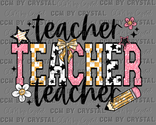 Teacher School Ready to Press Transfer DTF Transfer Sublimation Transfer