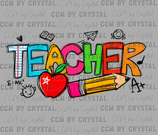Teacher Ready to Press Transfer DTF Transfer Sublimation Transfer