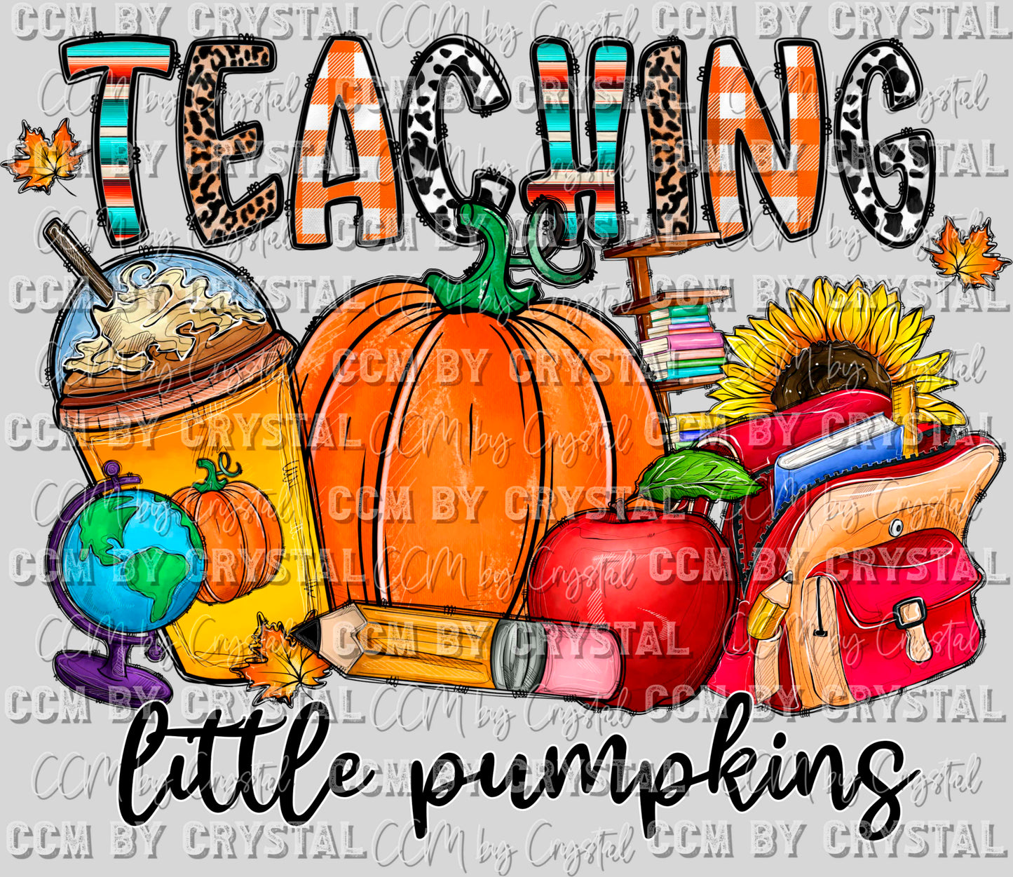 Teaching Little Pumpkins Fall Thanksgiving Ready to Press Transfer