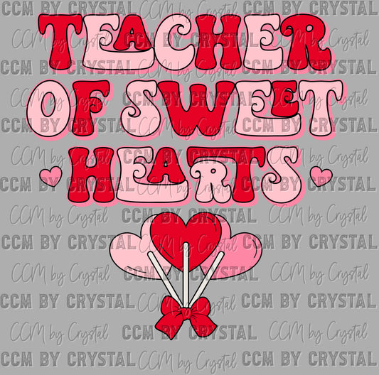 Teacher of Sweethearts Valentines Day Ready to Press DTF Transfers Sublimation Transfers (Copy)
