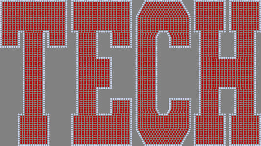 Tech 11" Wide 2- Color Spangle Transfer
