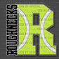 Personalized Tennis Faux Chenille Letter and Mascot Name Ready to Press Transfer DTF Transfer Sublimation Transfer