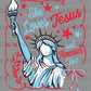 She Loves Texas and America 4th of July USA Patriotic Ready to Press DTF Transfers Sublimation Transfers
