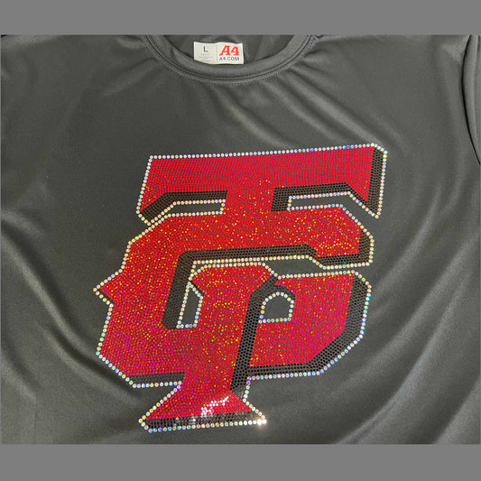 TopGuns Spangle Black T-Shirt