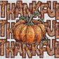 Thankful Thanksgiving Faux Embroidery Fall Halloween Ready to Press Transfer