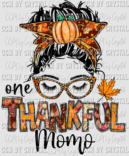 Thankful Momo Fall Thanksgiving Ready to Press Transfer