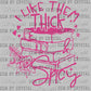 I Like Them Thick and Spicy Books Reading Ready to Press Transfer DTF Transfer Sublimation Transfer