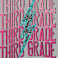 Third Grade Lightning Bolt Ready to Press Transfer