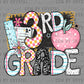 3rd Grade Back to School Ready to Press Transfer DTF Transfer Sublimation Transfer