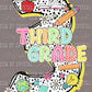 Back to School Third Grade Ready to Press Transfer
