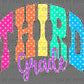 Third Grade Colorful Back to School Back to School Ready to Press DTF Transfers Sublimation Transfers