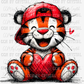 Valentine's Day Tiger Ready to Press Transfer
