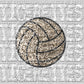 Tigerettes Volleyball Faux Embroidery Faux Sequins Mascot Ready to Press Transfer