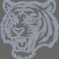 Tiger Head 1-Color Approximately 11" wide Spangle Transfer