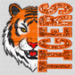Tigers Faux Embroidery Faux Sequins PNG Digital File ONLY