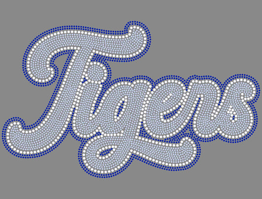 Custom Your Mascot 3-Color Approximately 11" wide Spangle Transfer