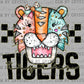 Tigers Cartoon Mascot Ready to Press Transfer DTF Transfer Sublimation Transfer