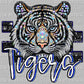 Tigers Faux Rhinestones Effect Ready to Press Transfer DTF Transfer Sublimation Transfer