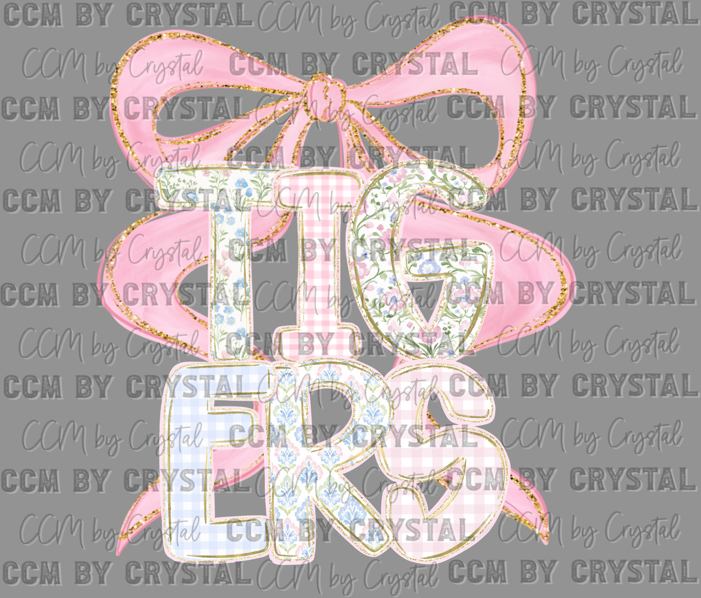 Pink Girly Tigers Ready to Press Transfer DTF Transfer Sublimation Transfer