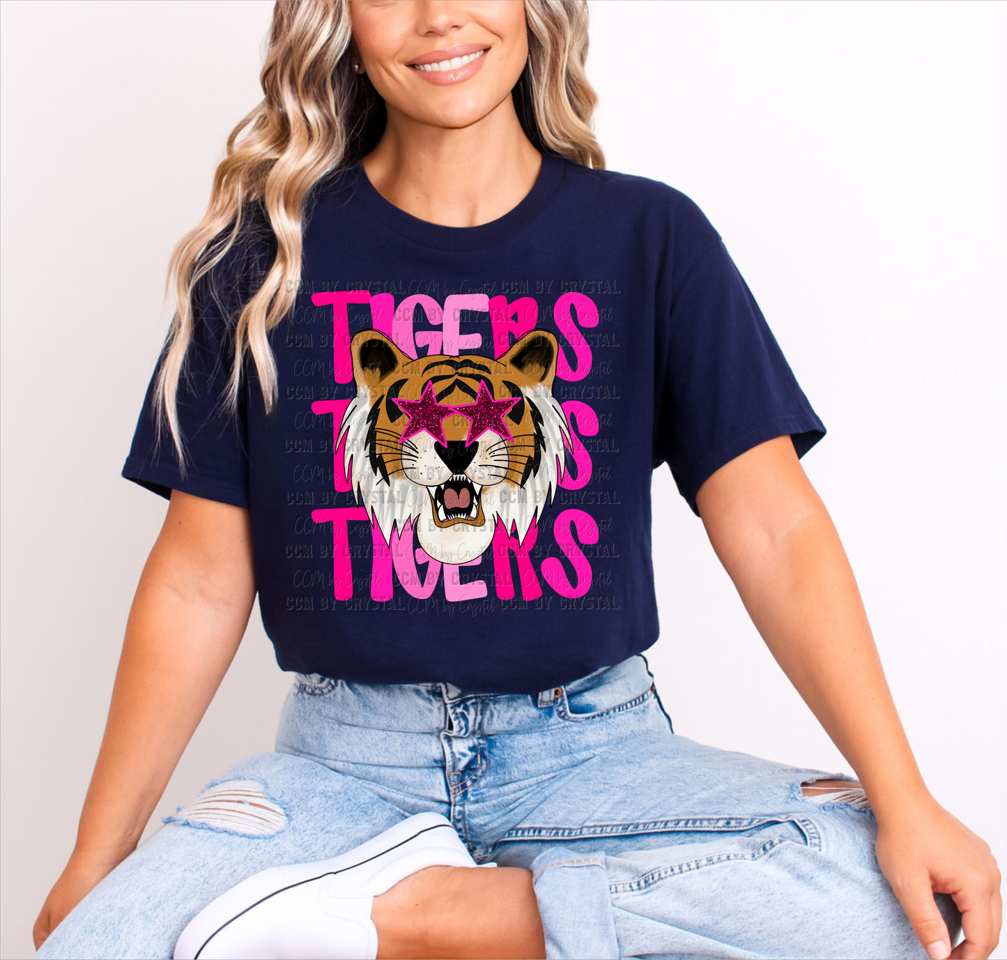 Tigers Pink Mascot T-Shirt