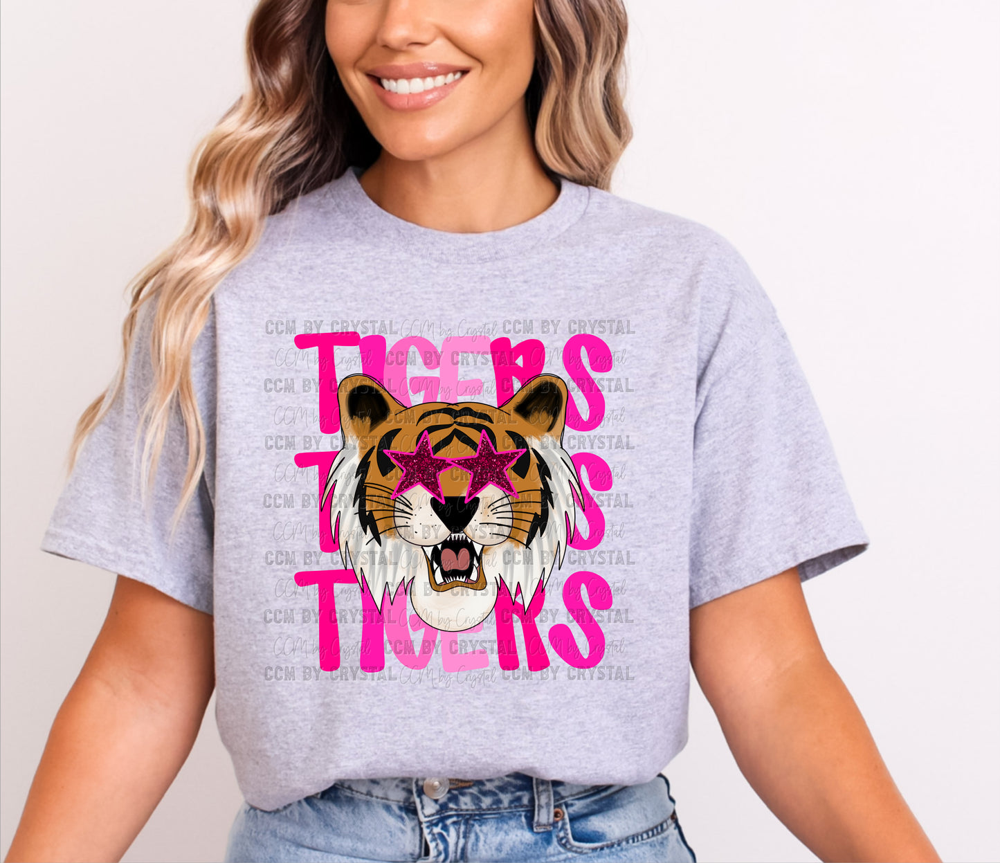 Tigers Pink Mascot T-Shirt