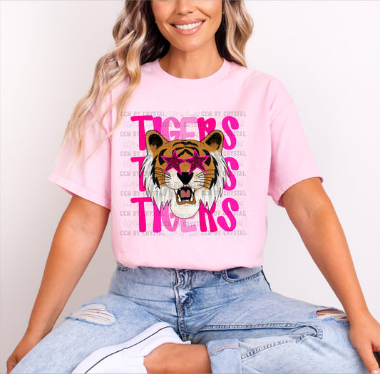 Tigers Pink Mascot T-Shirt